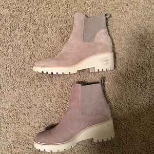 Dolce Vita Taupe Ankle Boots size 10